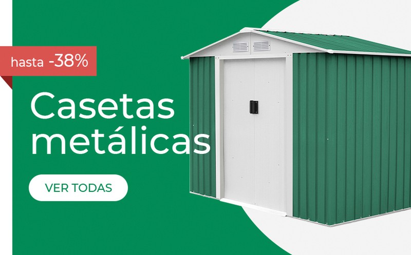 Casetas metálicas para tener organizado tu jardín