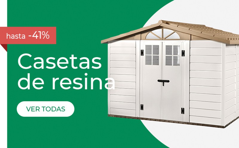 Casetas de resina para tu Jardín