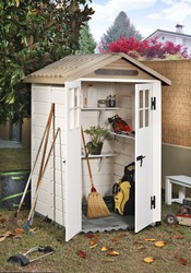 Caseta Resina Garofalo Tuscany Evo 120 2 Puertas 144 x 137 x 214 cm.